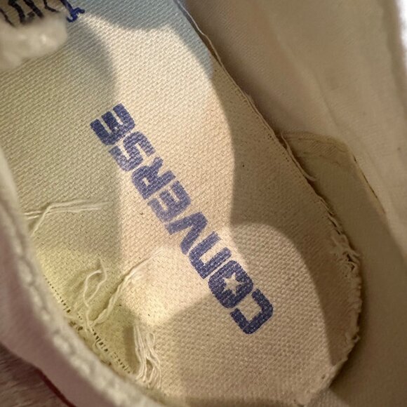CONVERSE LOW TOP WHITE SNEAKERS MENS 5 WOMENS 7 - Picture 5 of 8